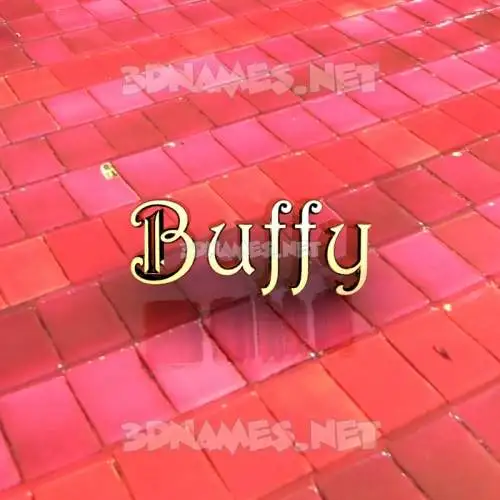 buffy in Red Tiles style - 3D name wallpaper buffy in Red Tiles style - 3D name wallpaper