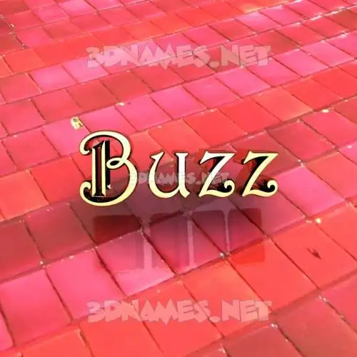 buzz in Red Tiles style - 3D name wallpaper buzz in Red Tiles style - 3D name wallpaper