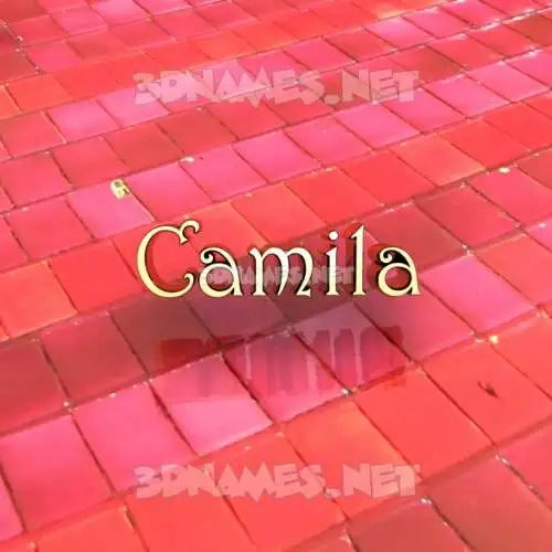 camila in Red Tiles style - 3D name wallpaper camila in Red Tiles style - 3D name wallpaper