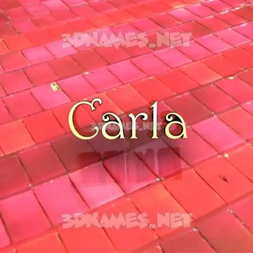 carla in Red Tiles style - 3D name wallpaper carla in Red Tiles style - 3D name wallpaper