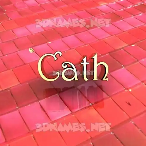 cath in Red Tiles style - 3D name wallpaper cath in Red Tiles style - 3D name wallpaper