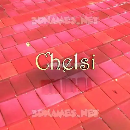 chelsi in Red Tiles style - 3D name wallpaper chelsi in Red Tiles style - 3D name wallpaper