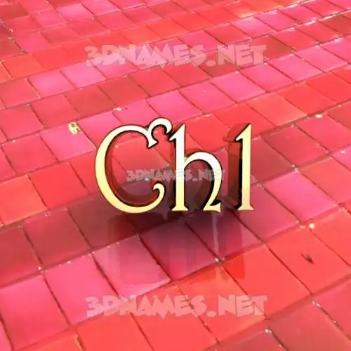 chl in Red Tiles style - 3D name wallpaper chl in Red Tiles style - 3D name wallpaper