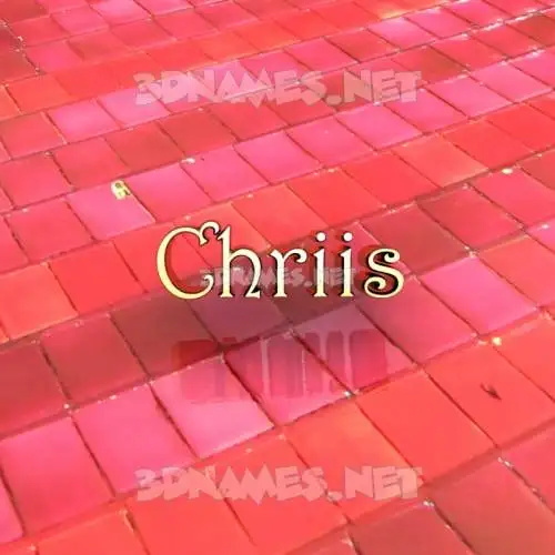 chriis in Red Tiles style - 3D name wallpaper chriis in Red Tiles style - 3D name wallpaper