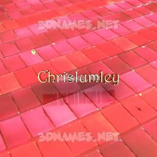 chrislumley in Red Tiles style - 3D name wallpaper chrislumley in Red Tiles style - 3D name wallpaper