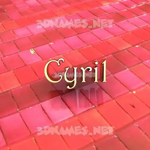 cyril in Red Tiles style - 3D name wallpaper cyril in Red Tiles style - 3D name wallpaper