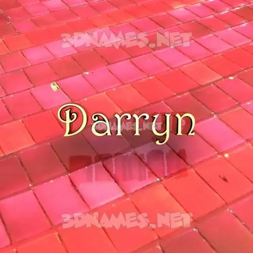 darryn in Red Tiles style - 3D name wallpaper darryn in Red Tiles style - 3D name wallpaper