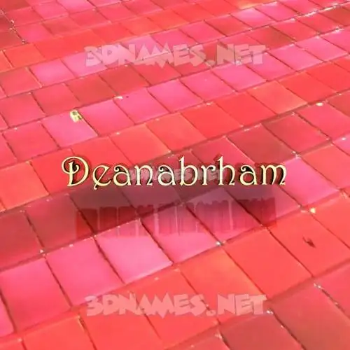 deanabrham in Red Tiles style - 3D name wallpaper deanabrham in Red Tiles style - 3D name wallpaper