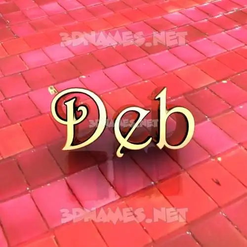 deb in Red Tiles style - 3D name wallpaper deb in Red Tiles style - 3D name wallpaper