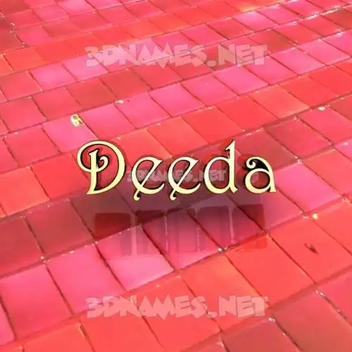 deeda in Red Tiles style - 3D name wallpaper deeda in Red Tiles style - 3D name wallpaper