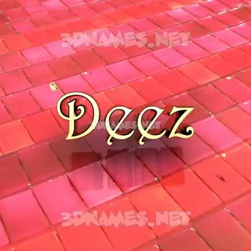 deez in Red Tiles style - 3D name wallpaper deez in Red Tiles style - 3D name wallpaper