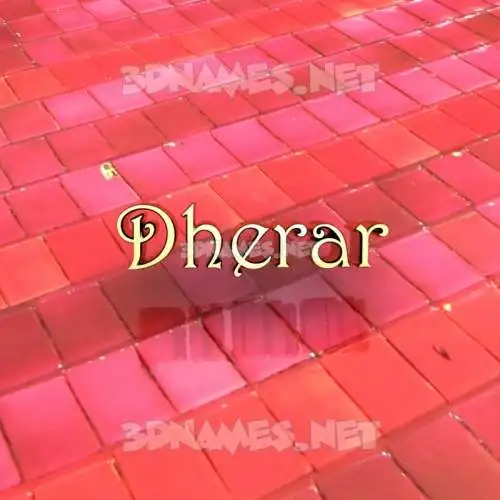 dherar in Red Tiles style - 3D name wallpaper dherar in Red Tiles style - 3D name wallpaper
