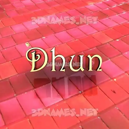 dhun in Red Tiles style - 3D name wallpaper dhun in Red Tiles style - 3D name wallpaper
