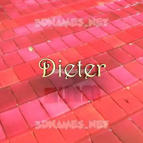 dieter in Red Tiles style - 3D name wallpaper dieter in Red Tiles style - 3D name wallpaper
