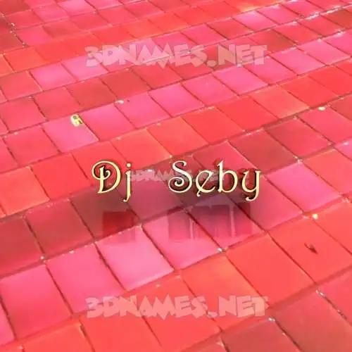 dj seby in Red Tiles style - 3D name wallpaper dj seby in Red Tiles style - 3D name wallpaper
