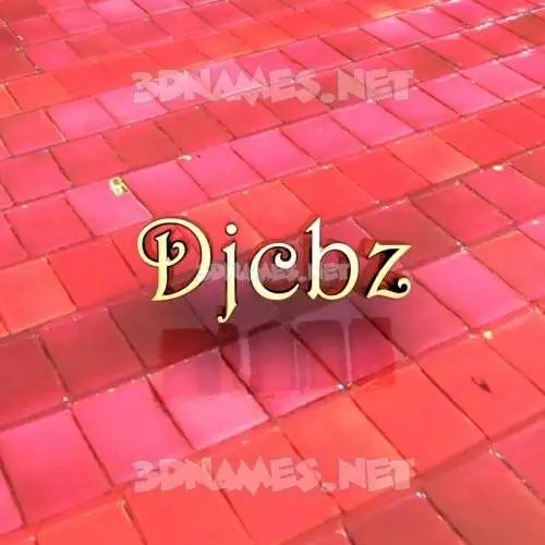 djcbz in Red Tiles style - 3D name wallpaper djcbz in Red Tiles style - 3D name wallpaper