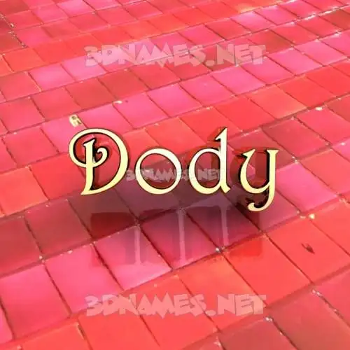 dody in Red Tiles style - 3D name wallpaper dody in Red Tiles style - 3D name wallpaper