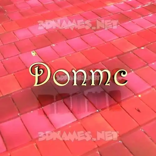 donmc in Red Tiles style - 3D name wallpaper donmc in Red Tiles style - 3D name wallpaper