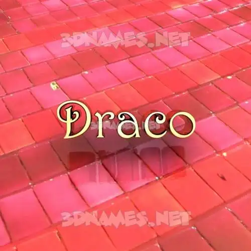 draco in Red Tiles style - 3D name wallpaper draco in Red Tiles style - 3D name wallpaper
