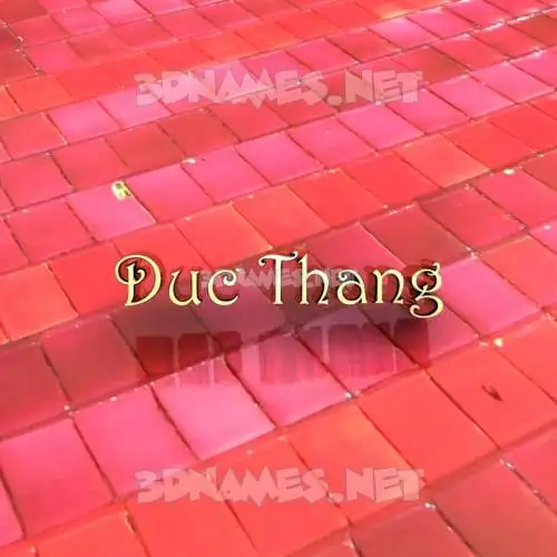 duc thang in Red Tiles style - 3D name wallpaper duc thang in Red Tiles style - 3D name wallpaper