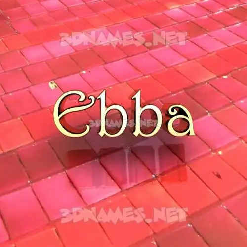 ebba in Red Tiles style - 3D name wallpaper ebba in Red Tiles style - 3D name wallpaper