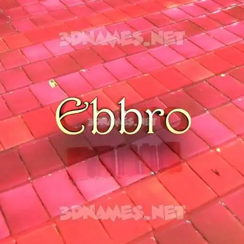 ebbro in Red Tiles style - 3D name wallpaper ebbro in Red Tiles style - 3D name wallpaper