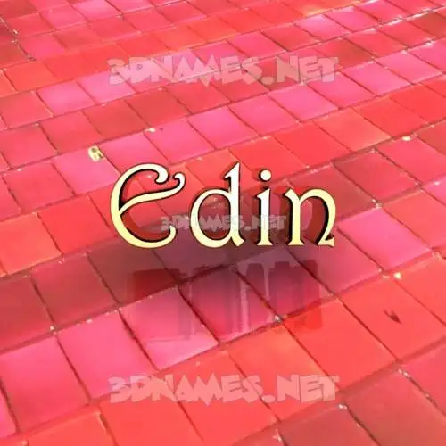 edin in Red Tiles style - 3D name wallpaper edin in Red Tiles style - 3D name wallpaper