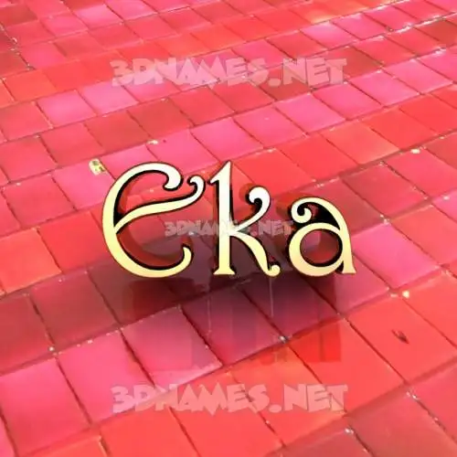 eka in Red Tiles style - 3D name wallpaper eka in Red Tiles style - 3D name wallpaper