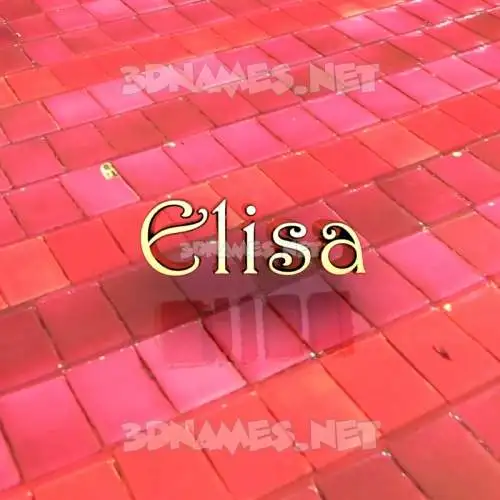 elisa in Red Tiles style - 3D name wallpaper elisa in Red Tiles style - 3D name wallpaper