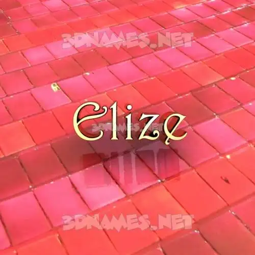 elize in Red Tiles style - 3D name wallpaper elize in Red Tiles style - 3D name wallpaper
