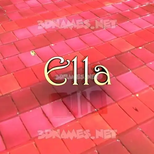 ella in Red Tiles style - 3D name wallpaper ella in Red Tiles style - 3D name wallpaper