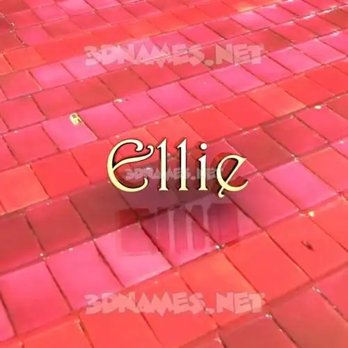 ellie in Red Tiles style - 3D name wallpaper ellie in Red Tiles style - 3D name wallpaper