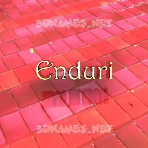 enduri in Red Tiles style - 3D name wallpaper enduri in Red Tiles style - 3D name wallpaper