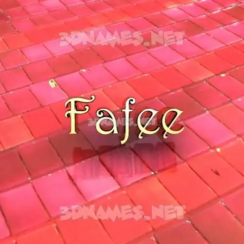 fafee in Red Tiles style - 3D name wallpaper fafee in Red Tiles style - 3D name wallpaper