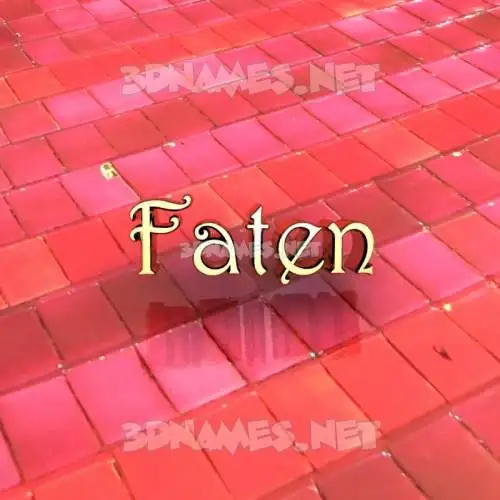 faten in Red Tiles style - 3D name wallpaper faten in Red Tiles style - 3D name wallpaper