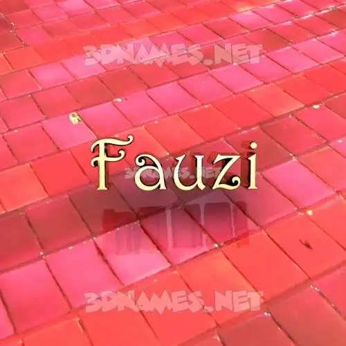 fauzi in Red Tiles style - 3D name wallpaper fauzi in Red Tiles style - 3D name wallpaper