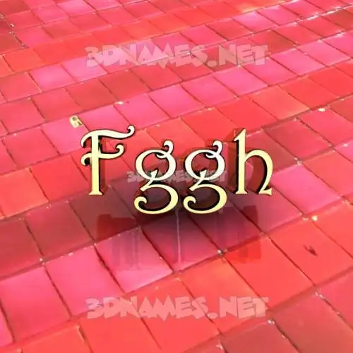 fggh in Red Tiles style - 3D name wallpaper fggh in Red Tiles style - 3D name wallpaper