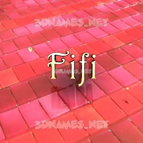 fifi in Red Tiles style - 3D name wallpaper fifi in Red Tiles style - 3D name wallpaper