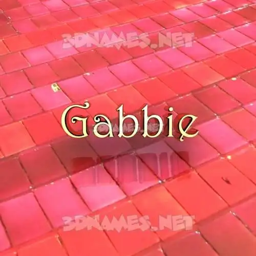 gabbie in Red Tiles style - 3D name wallpaper gabbie in Red Tiles style - 3D name wallpaper