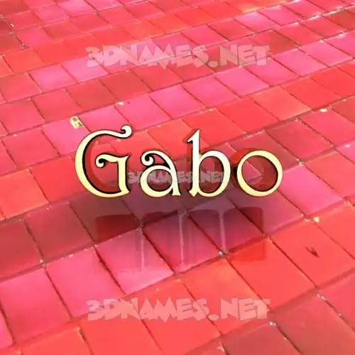 gabo in Red Tiles style - 3D name wallpaper gabo in Red Tiles style - 3D name wallpaper