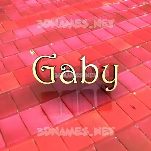 gaby in Red Tiles style - 3D name wallpaper gaby in Red Tiles style - 3D name wallpaper