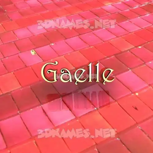 gaelle in Red Tiles style - 3D name wallpaper gaelle in Red Tiles style - 3D name wallpaper