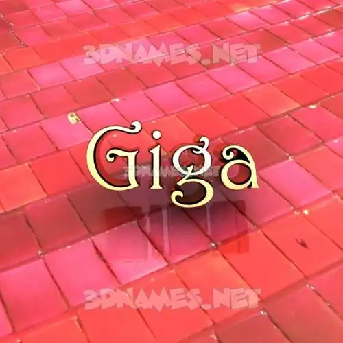 giga in Red Tiles style - 3D name wallpaper giga in Red Tiles style - 3D name wallpaper