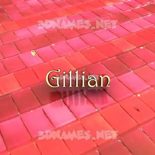 gillian in Red Tiles style - 3D name wallpaper gillian in Red Tiles style - 3D name wallpaper