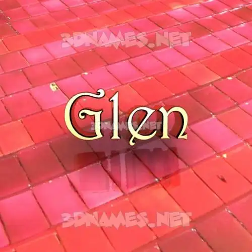 glen in Red Tiles style - 3D name wallpaper glen in Red Tiles style - 3D name wallpaper
