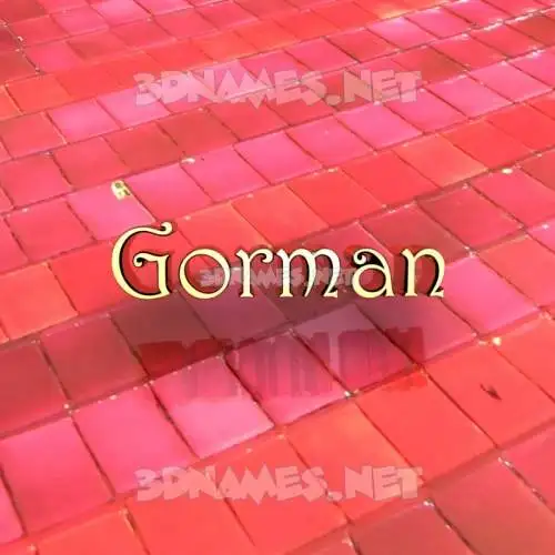 gorman in Red Tiles style - 3D name wallpaper gorman in Red Tiles style - 3D name wallpaper