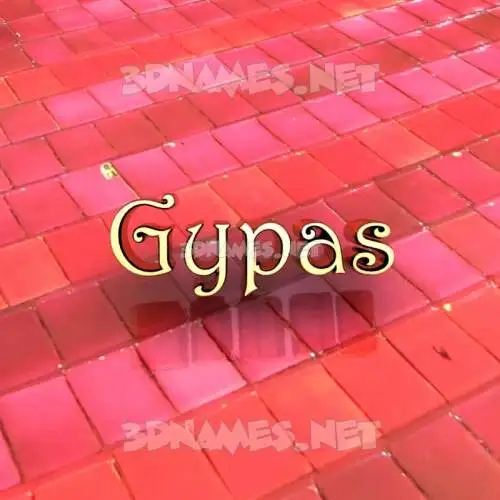 gypas in Red Tiles style - 3D name wallpaper gypas in Red Tiles style - 3D name wallpaper
