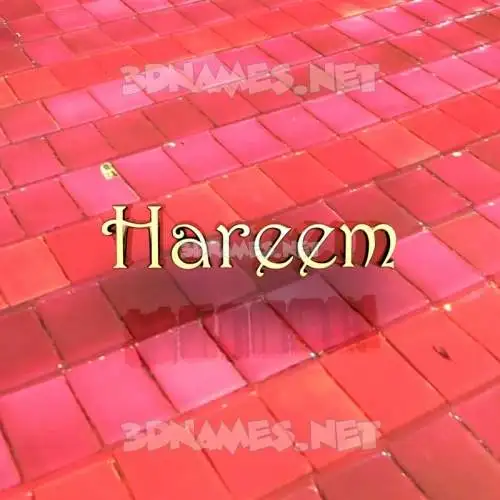 hareem in Red Tiles style - 3D name wallpaper hareem in Red Tiles style - 3D name wallpaper