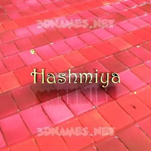 hashmiya in Red Tiles style - 3D name wallpaper hashmiya in Red Tiles style - 3D name wallpaper