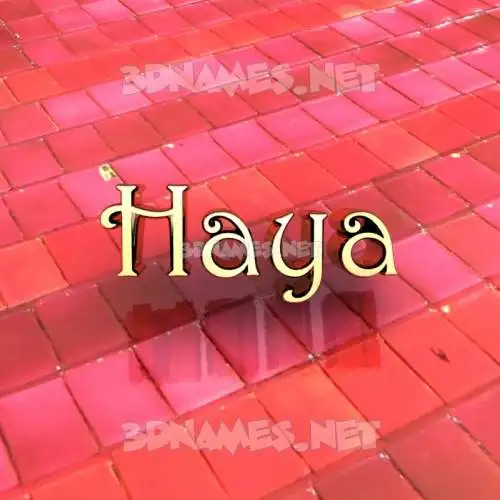 haya in Red Tiles style - 3D name wallpaper haya in Red Tiles style - 3D name wallpaper